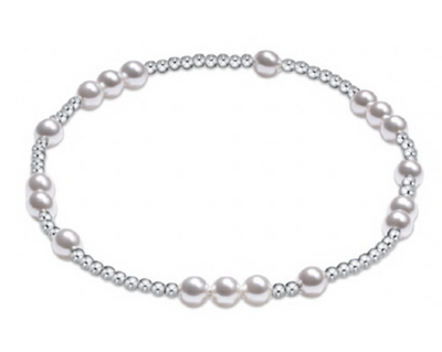 Extends - Hope Unwritten Sterling 4mm Bead Bracelet - Pearl