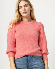 3/4 Puff Sleeve Sweater "Calypso"