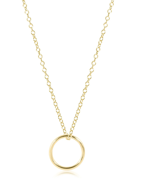 egirl 14" Necklace Gold - Halo Gold Charm