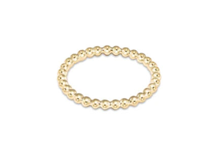 Classic Gold 2mm Bead Ring