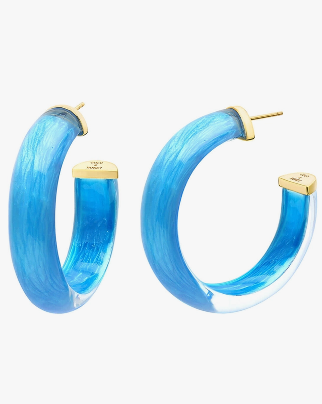 1.5" Small Fiji Illusion Hoop Earrings