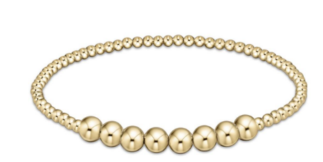 Classic Gold Beaded Bliss 2.5mm Bead Bracelet - 5mm Gold