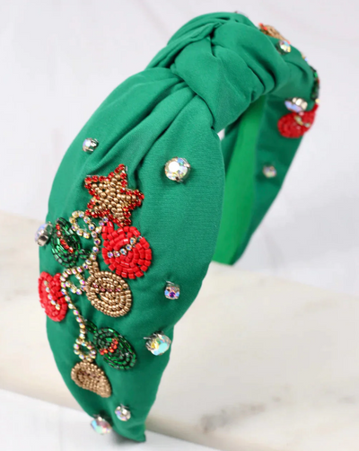 Holiday Ornament Headband "Green"