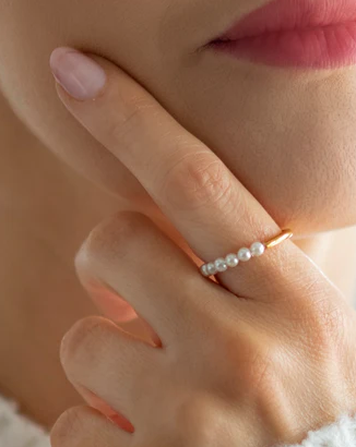 Unconditional Pearl Ring "Gold"