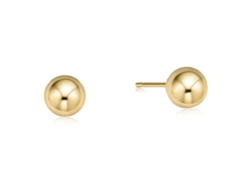 Classic 6mm Ball Stud - Gold