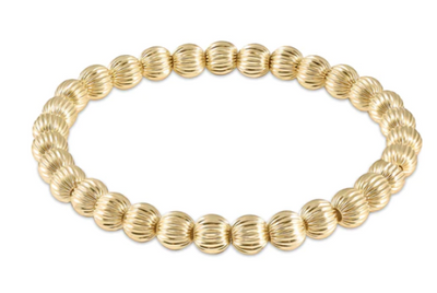 Dignity Gold 6mm Bead Bracelet