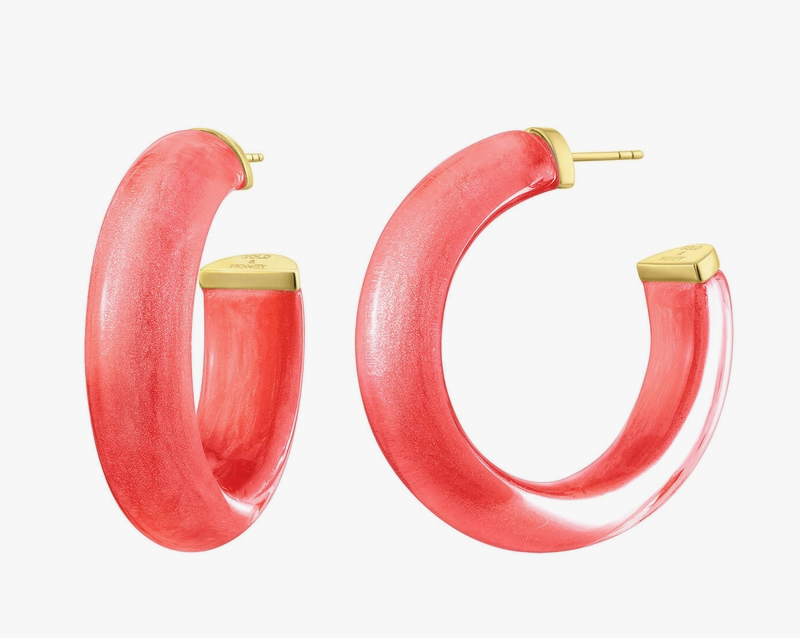 1.5" Small Watermelon Illusion Hoops