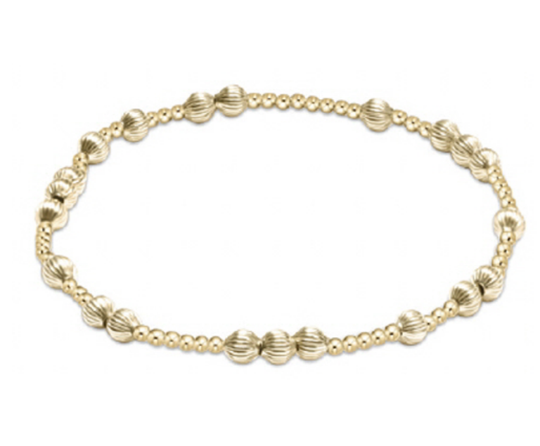 Extends - Hope Unwritten Dignity 4mm Bead Bracelet - Gold