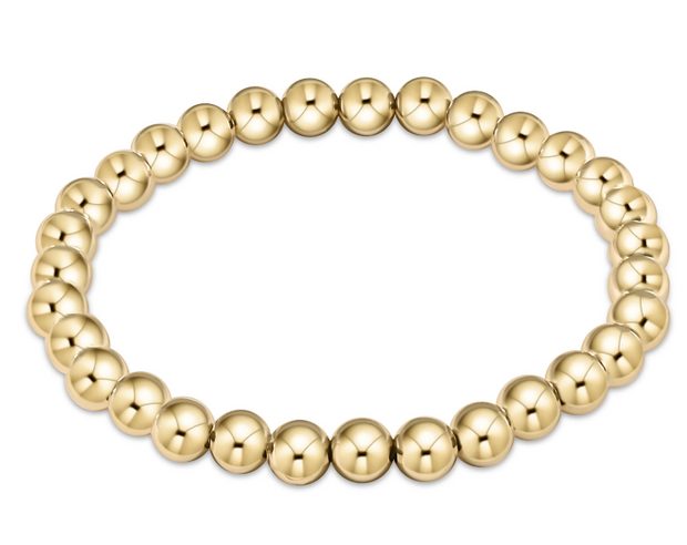 Extends - Classic Gold 6mm Bead Bracelet