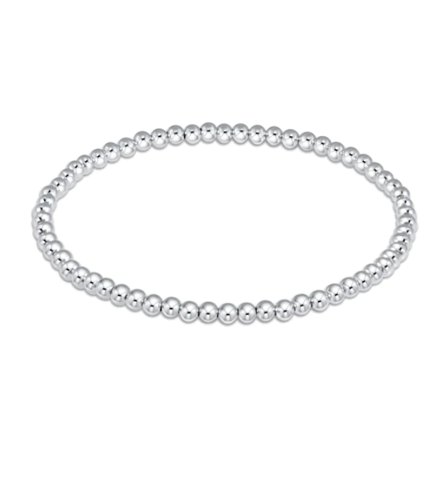 Classic Sterling 3mm Bead Bracelet