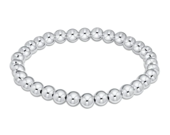 Extends Classic Bead 6mm Bracelet "Sterling Silver"