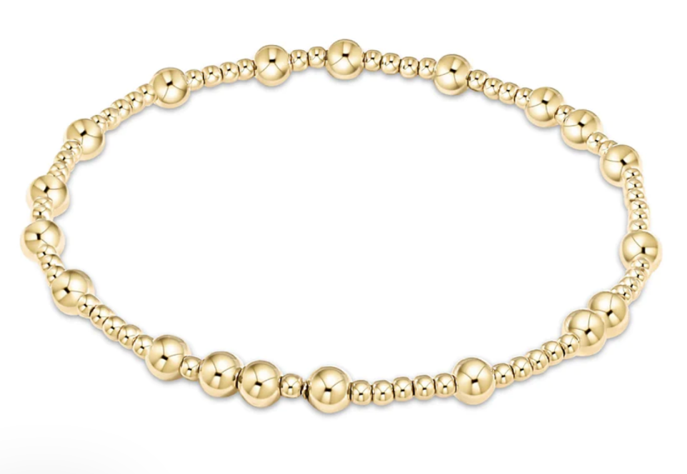 egirl Hope Unwritten 4mm Bead Bracelet - Gold