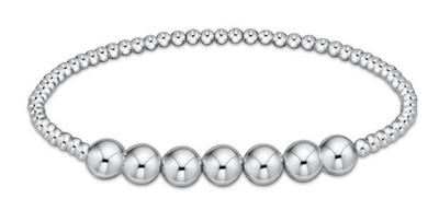 Classic Sterling Beaded Bliss 3mm Bead Bracelet - 6mm Sterling