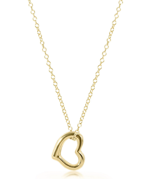 egirl 14" Necklace Gold - Love Small Gold Charm
