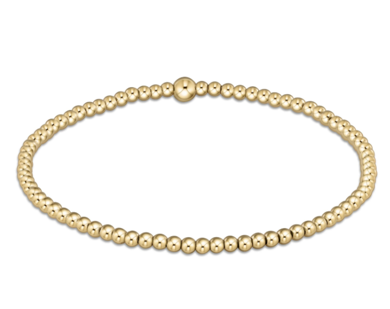 Classic Gold 2.5mm Bead Bracelet
