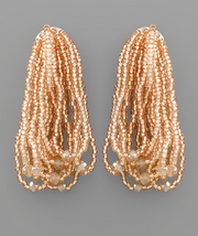 Multi Bead Row Earrings