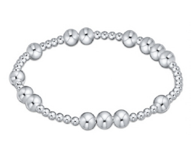 Extends - Hope Unwritten 6mm Bead Bracelet - Sterling