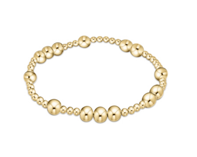 Hope Unwritten 6mm Bead Bracelet - Gold