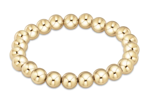 Classic Gold 8mm Bead Bracelet