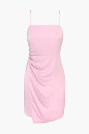 Lilli Draped Mini Slip Dress "Sweet Pink"