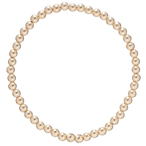 Classic Gold 4mm Bead Bracelet