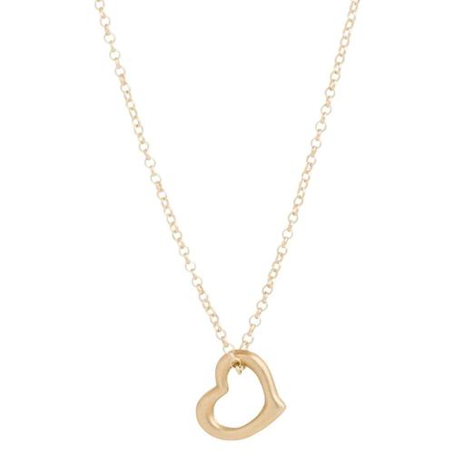 16" Necklace Gold - Love Gold Charm