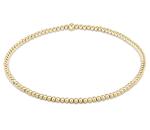 egirl Classic Gold 2mm Bead Bracelet