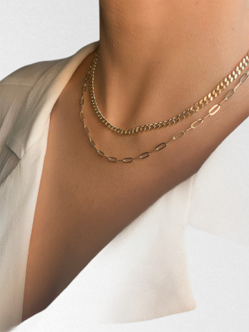 Kept Secret 2 Layer Necklace (Available in Gold or Silver)