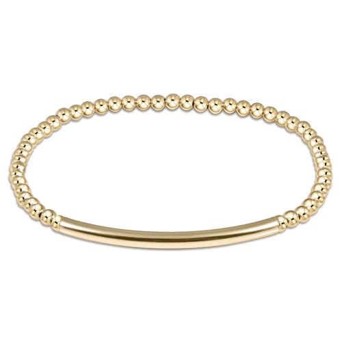 Classic Gold 3mm Bead Bracelet - Bliss Bar Smooth