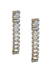 Muse Earrings "Gold/Clear"