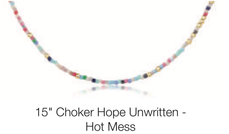 15" Choker Hope Unwritten - Hot Mess