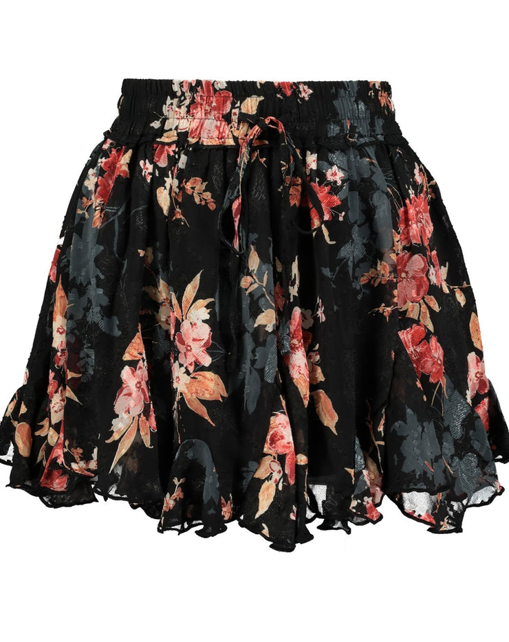 After Hours Mini Skirt "Night Bloom"
