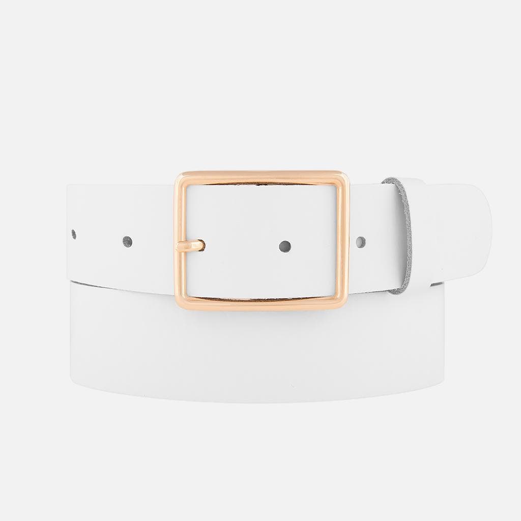White and gold belt online