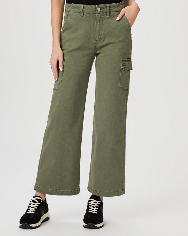 Carly Cargo Wide Leg - Vintage Ivy Green